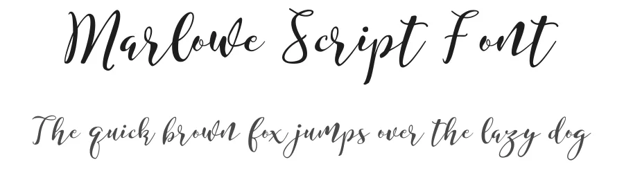 Marlowe Script Font by Typeface — Script Handwritten Font