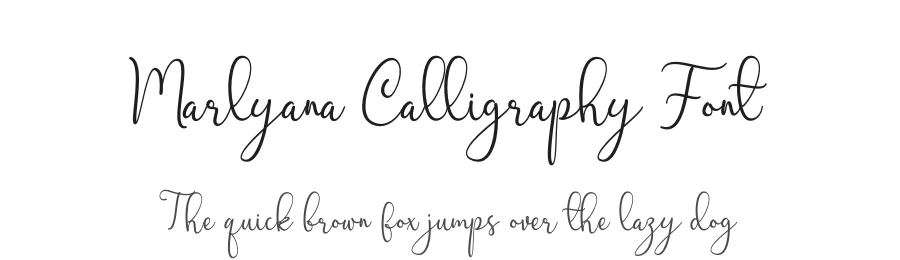 Marlyana Calligraphy Font by letterenastudios — Script Handwritten Font