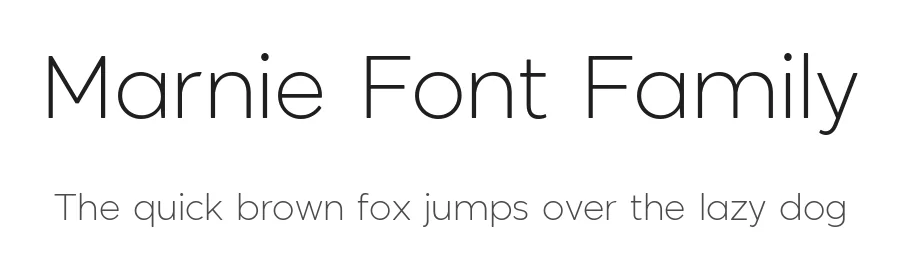 Marnie Font Family by JAM Type Design β Sans Serif Font