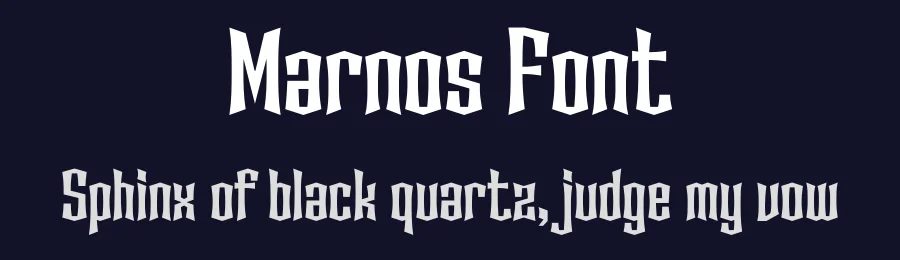 Marnos Font by Rantautype — Display Font — thumbnail 2