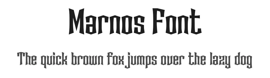 Marnos Font by Rantautype — Display Font