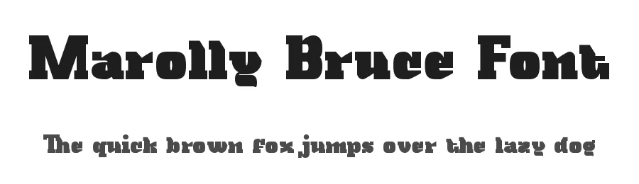Marolly Bruce Font by RaisProject — Display Font