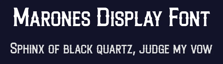 Marones Display Font by Arterfak — Decorative Font — thumbnail 2