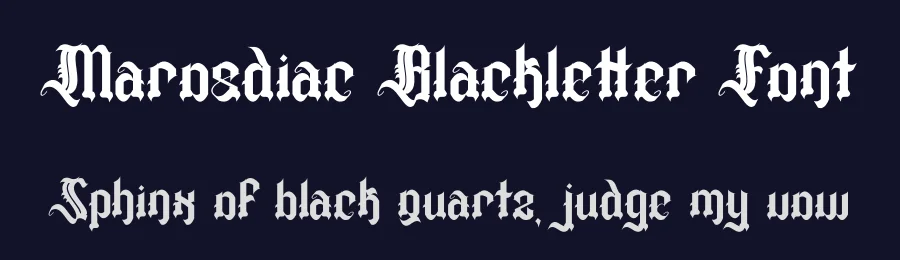Marosdiac Blackletter Font by Dhabee — Blackletter Font — thumbnail 2