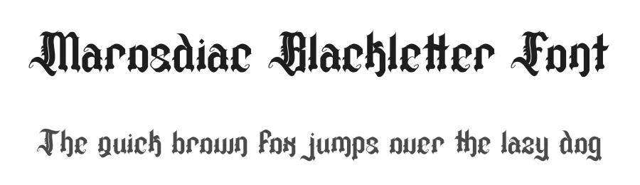 Marosdiac Blackletter Font by Dhabee — Blackletter Font