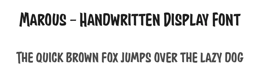 Marous – Handwritten Display Font by afkaristudio — Display Font