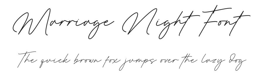 Marriage Night Font by Rantautype — Script Handwritten Font