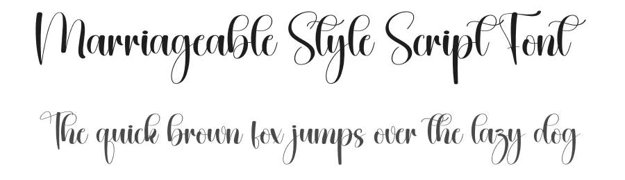 Marriageable Style Script Font by creativeletter — Script Handwritten Font