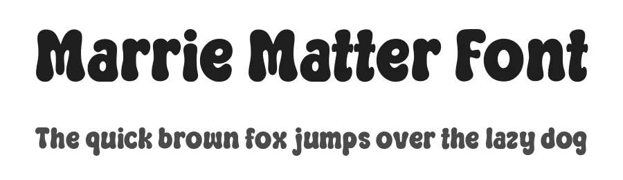 Marrie Matter Font by Siapgraph β Display Font