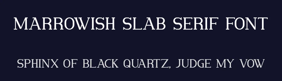 Marrowish Slab Serif Font by Abdurrasyidismail — Slab Serif Font — thumbnail 2