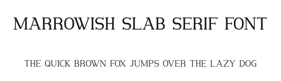 Marrowish Slab Serif Font by Abdurrasyidismail — Slab Serif Font