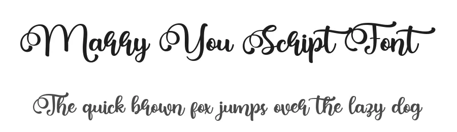 Marry You Script Font by bearydsgn — Decorative Font
