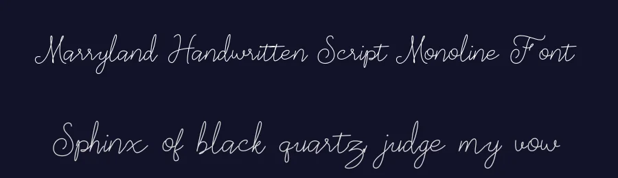 Marryland Handwritten Script Monoline Font by UI Creative — Script Handwritten Font — thumbnail 2