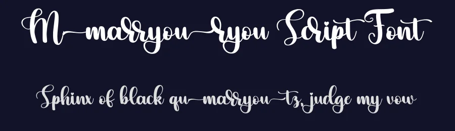 Marryou Script Font by bearydsgn — Script Handwritten Font — thumbnail 2