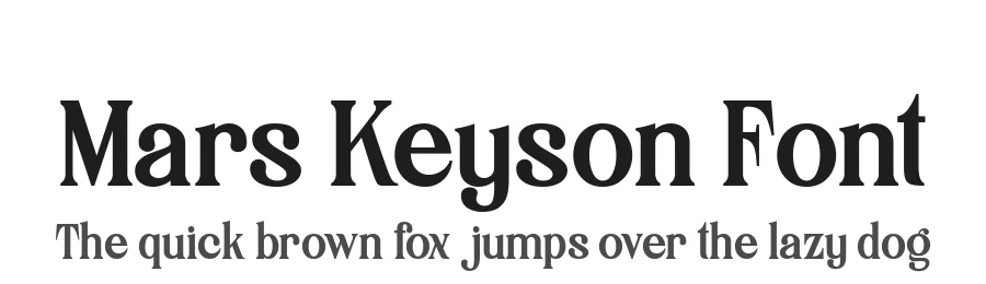 Mars Keyson Font by alit design — Decorative Font