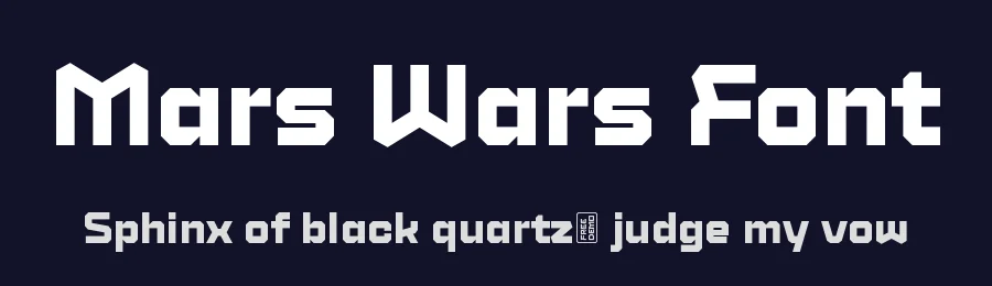 Mars Wars Font by Slava Antipov — Display Font — thumbnail 2