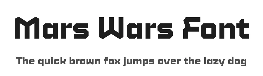 Mars Wars Font by Slava Antipov — Display Font