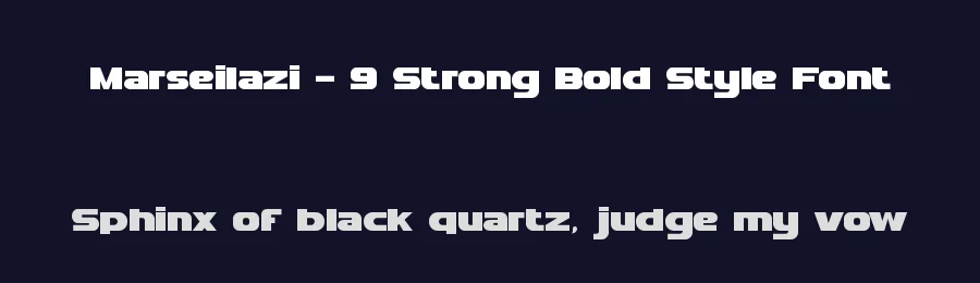 Marseilazi – 9 Strong Bold Style Font by PutraCetol Studio — Sans Serif Font — thumbnail 2