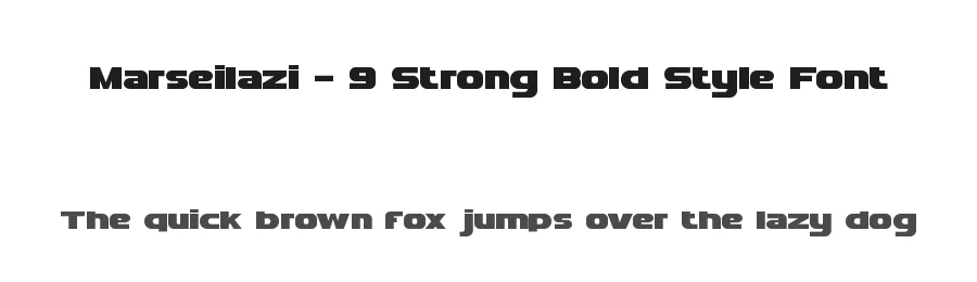 Marseilazi – 9 Strong Bold Style Font by PutraCetol Studio — Sans Serif Font