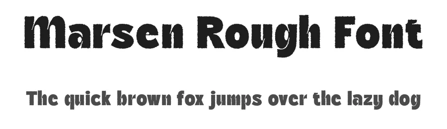 Marsen Rough Font by craftsupplyco โ Sans Serif Font