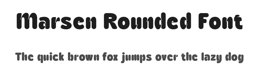 Marsen Rounded Font by craftsupplyco — Sans Serif Font