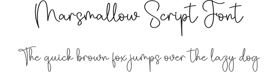 Marsmallow Script Font by creativeletter — Script Handwritten Font