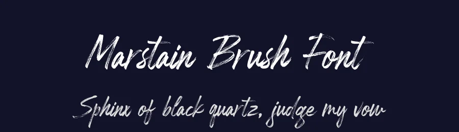 Marstain Brush Font by stripesstudio — Script Handwritten Font — thumbnail 2