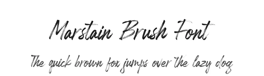 Marstain Brush Font by stripesstudio — Script Handwritten Font