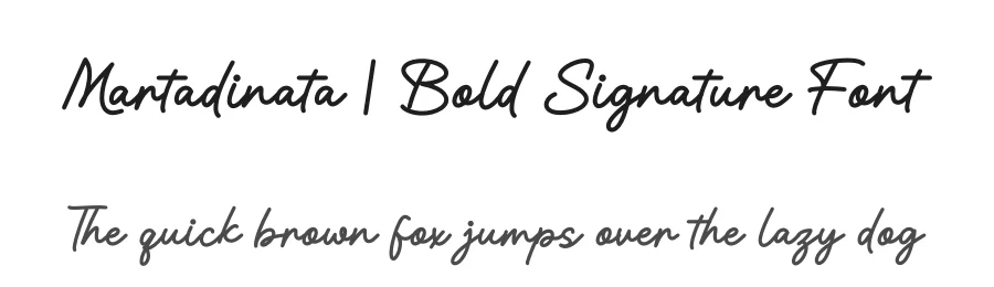 Martadinata | Bold Signature Font by Gracetypestudio — Script Handwritten Font