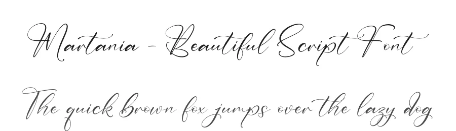 Martania – Beautiful Script Font by letterfabric — Script Handwritten Font
