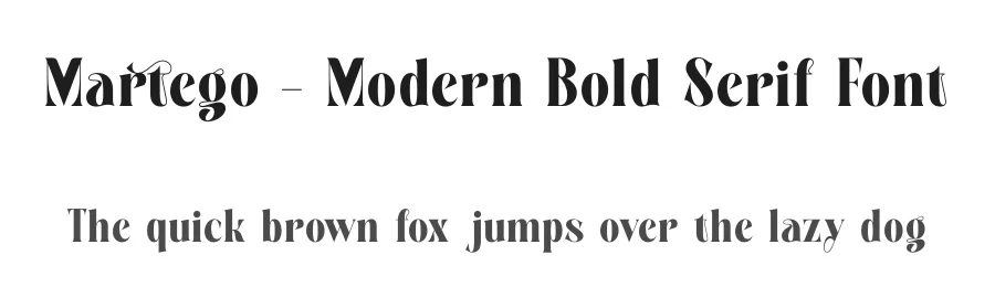 Martego – Modern Bold Serif Font by timelesstype.co — Display Font