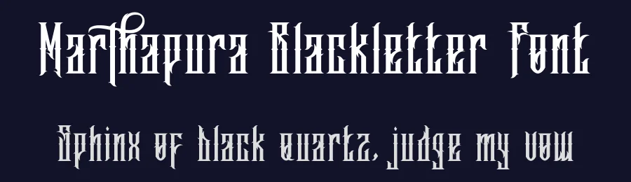 Marthapura Blackletter Font by EkoZero7 — Blackletter Font — thumbnail 2