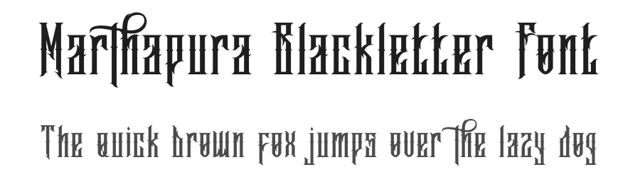 Marthapura Blackletter Font by EkoZero7 — Blackletter Font