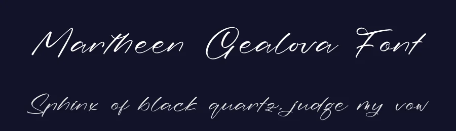 Martheen Gealova Font by perspectype — Script Handwritten Font — thumbnail 2