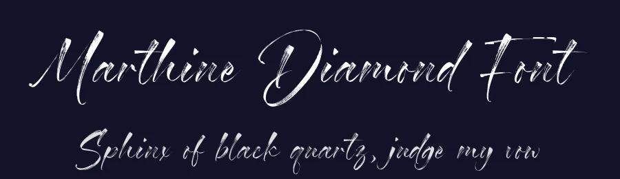 Marthine Diamond Font by Timur type — Script Handwritten Font — thumbnail 2