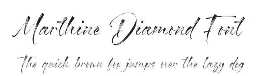 Marthine Diamond Font by Timur type — Script Handwritten Font