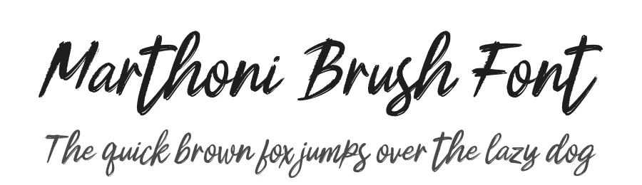 Marthoni Brush Font by stripesstudio β Script Handwritten Font