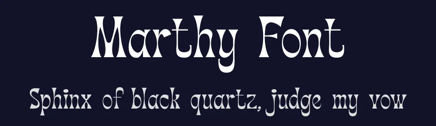 Marthy Font by HipFonts — Display Font — thumbnail 2