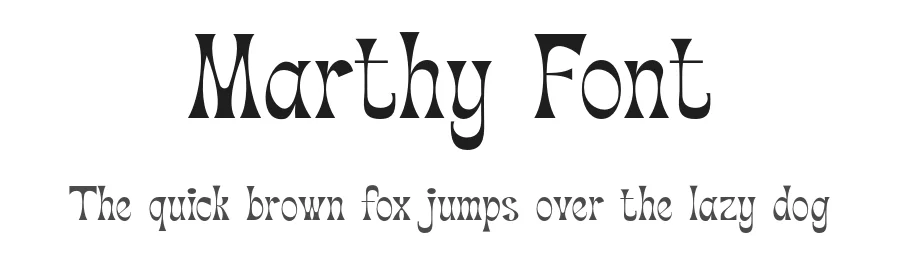 Marthy Font by HipFonts — Display Font