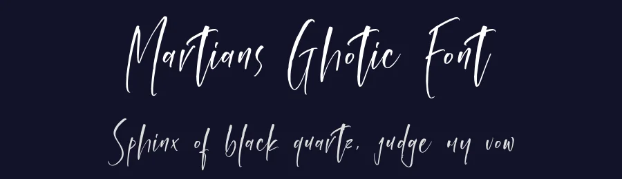 Martians Ghotic Font by letterfabric — Script Handwritten Font — thumbnail 2