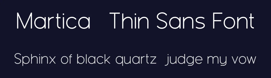 Martica – Thin Sans Font by Pikgura Type — Serif Font — thumbnail 2
