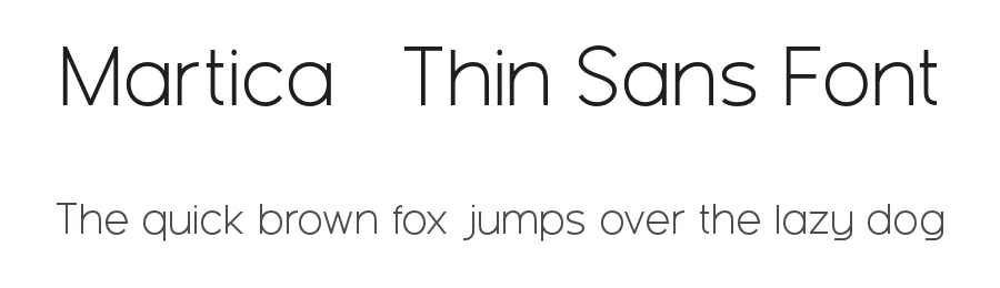 Martica – Thin Sans Font by Pikgura Type — Serif Font