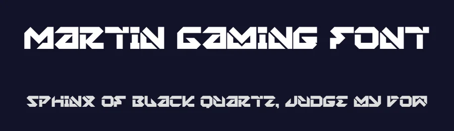 Martin Gaming Font by figuree studio — Display Font — thumbnail 2
