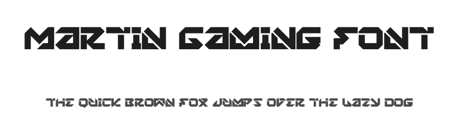 Martin Gaming Font by figuree studio — Display Font