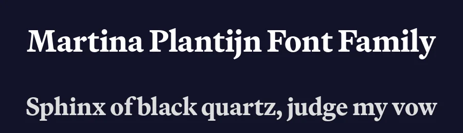 Martina Plantijn Font Family by Klim Type Foundry — Serif Font — thumbnail 2