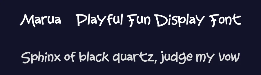 Marua – Playful Fun Display Font by afkaristudio — Decorative Font — thumbnail 2