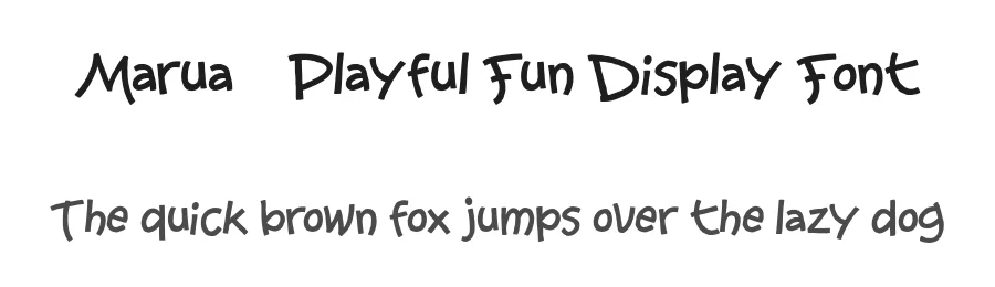 Marua – Playful Fun Display Font by afkaristudio — Decorative Font