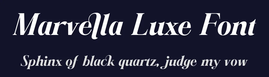 Marvella Luxe Font by zamjumps — Serif Font — thumbnail 2