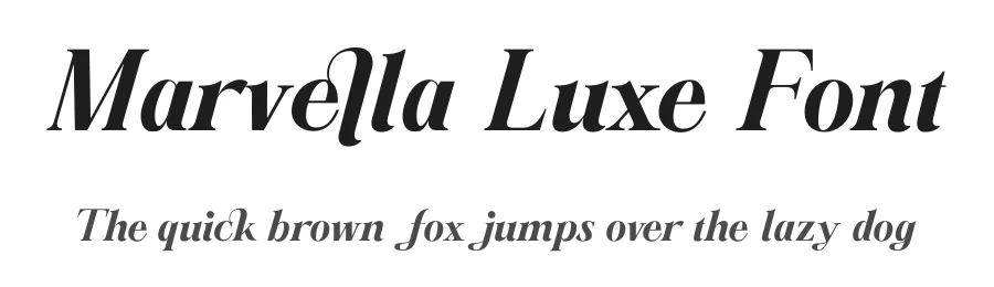 Marvella Luxe Font by zamjumps β Serif Font