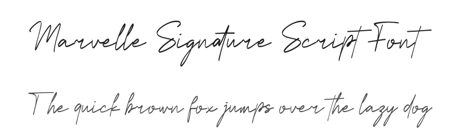 Marvelle Signature Script Font by Funtype — Decorative Font